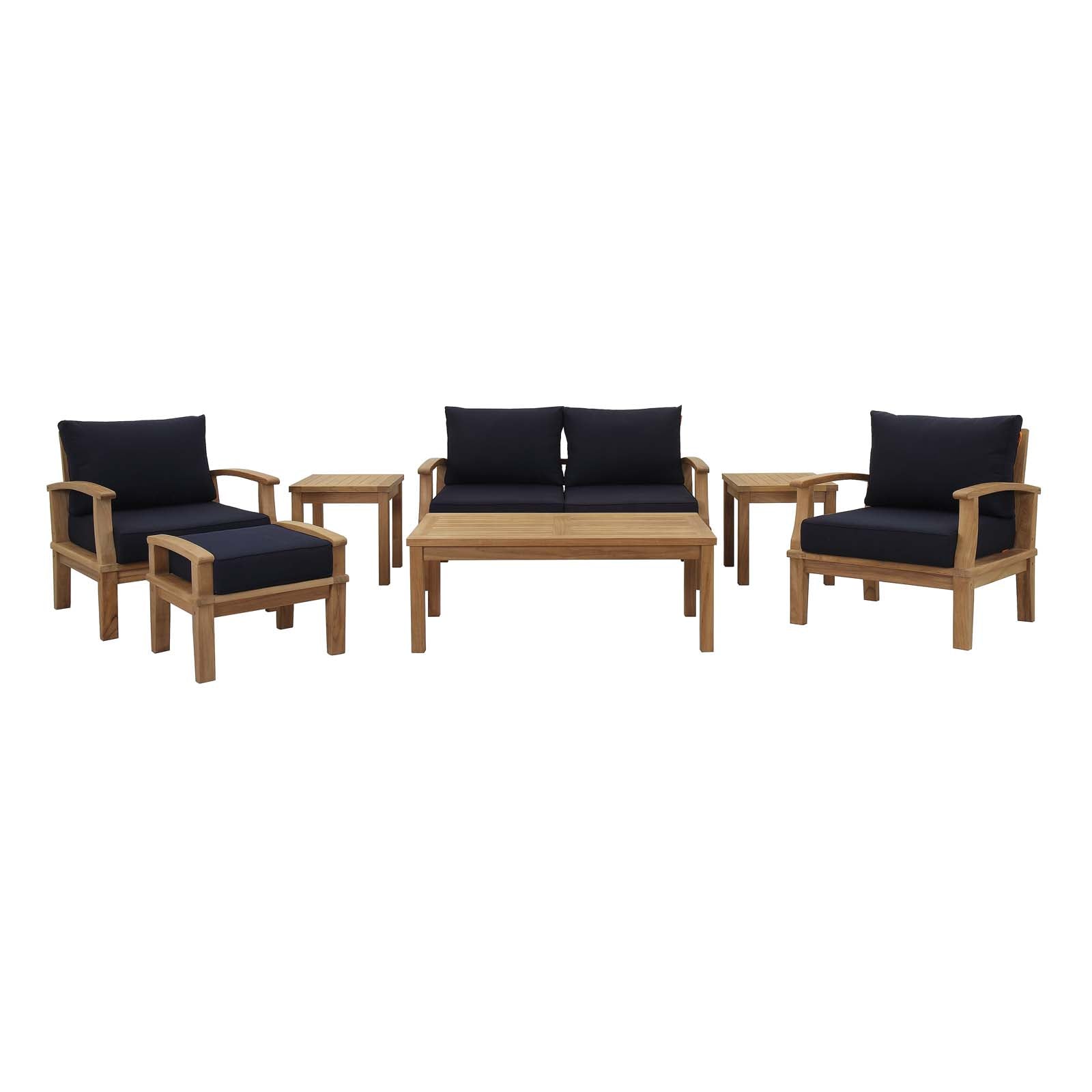 outdoor 7 Piece Outdoor Patio Teak Set