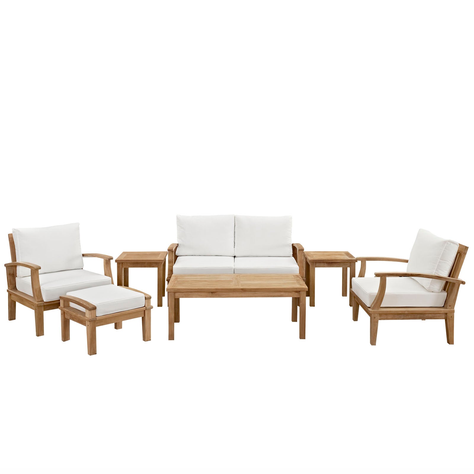 Marina 10 Piece Outdoor Patio Teak Set