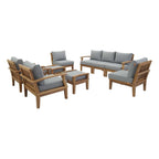 outdoor 9 Piece Outdoor Patio Teak Set