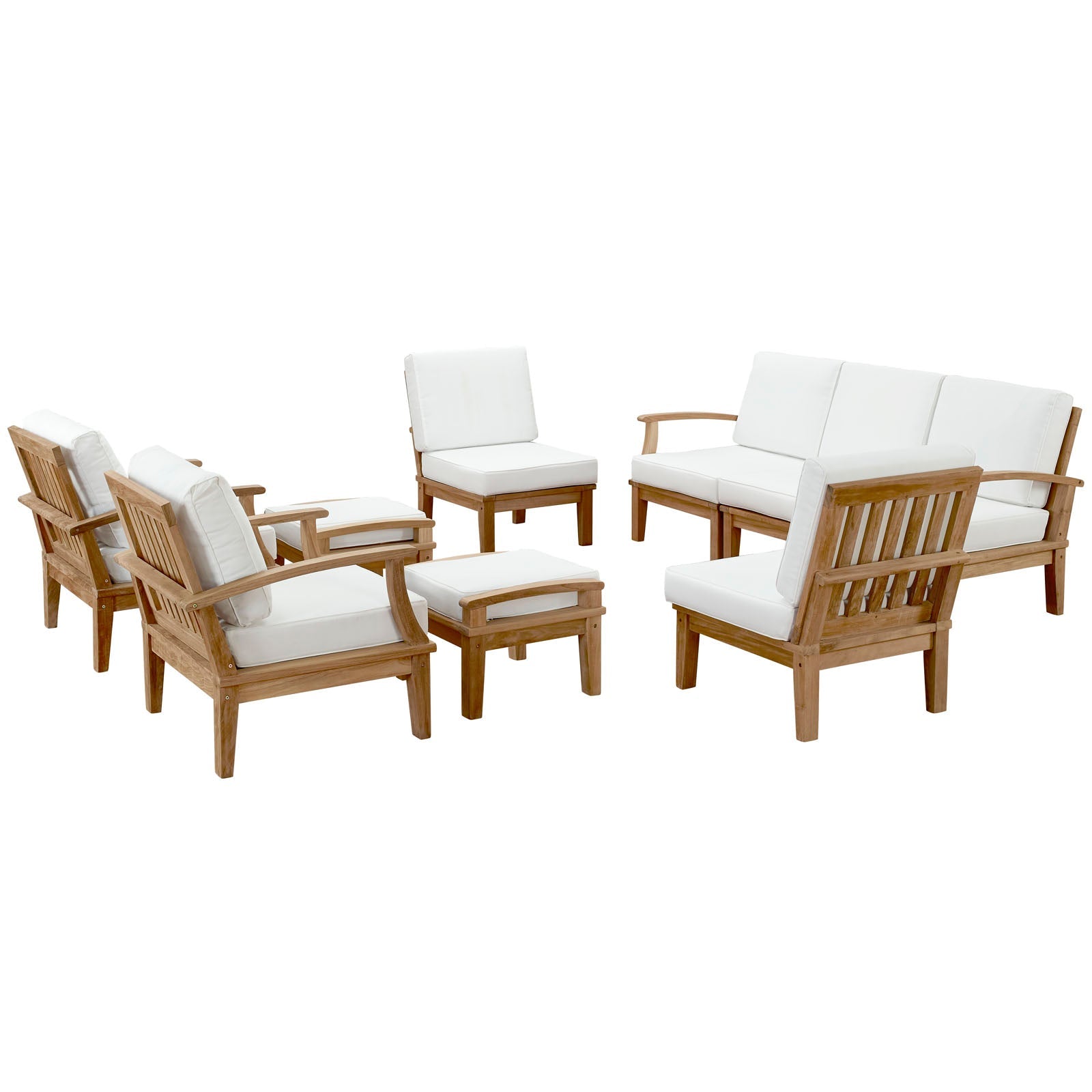 outdoor 9 Piece Outdoor Patio Teak Set