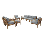 outdoor 10 Piece Outdoor Patio Teak Set
