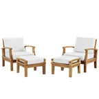 outdoor 4 Piece Outdoor Patio Teak Set