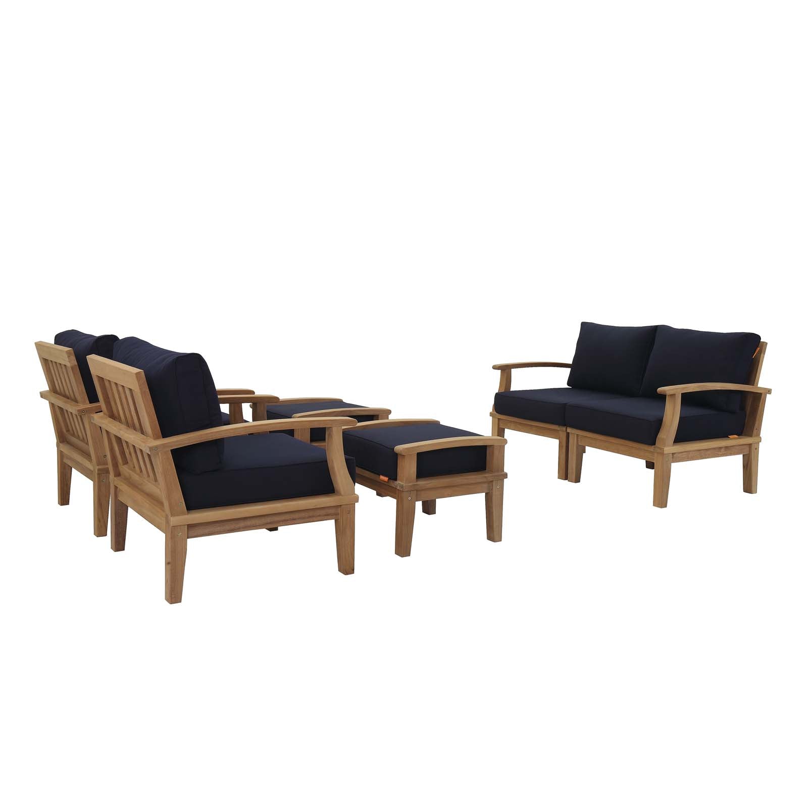 outdoor 6 Piece Outdoor Patio Teak Set