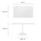 Lippa Rectangle Wood Dining Table