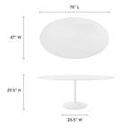 Lippa Oval Wood Dining Table