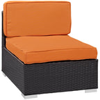 outdoor Outdoor Patio Armless Chair Set of 2