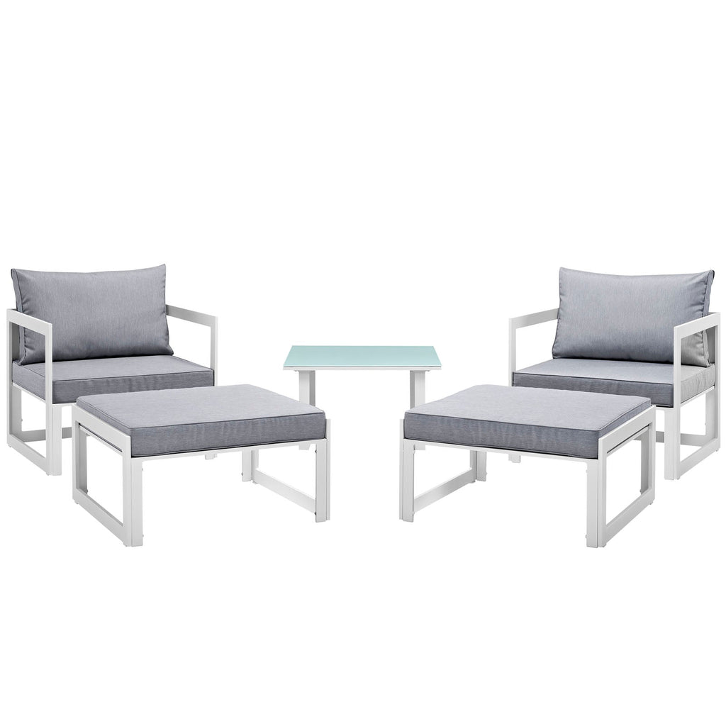 Fortuna 9 Piece Outdoor Patio Sectional Sofa Set