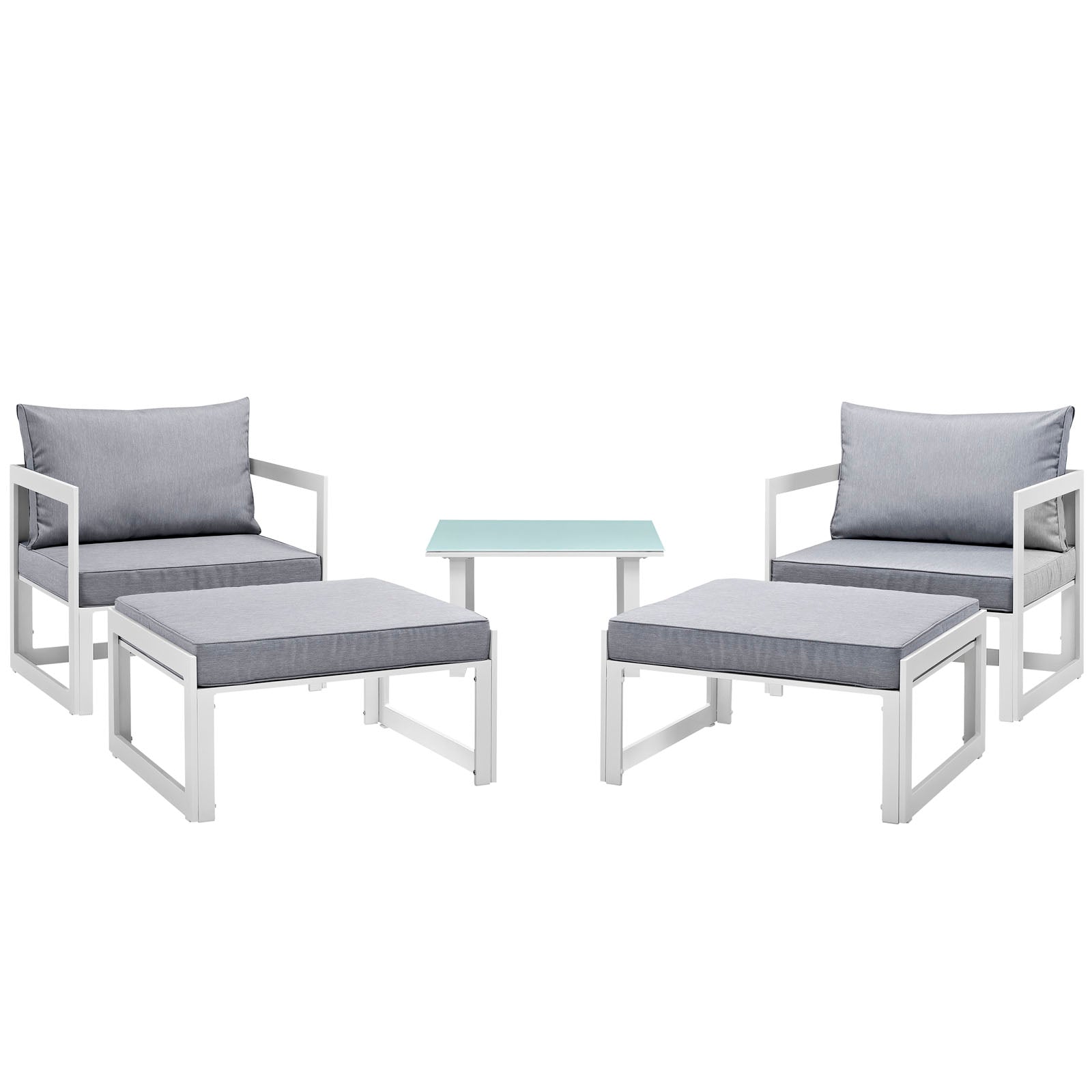 Fortuna 9 Piece Outdoor Patio Sectional Sofa Set