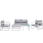 Fortuna 9 Piece Outdoor Patio Sectional Sofa Set