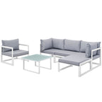 Fortuna 9 Piece Outdoor Patio Sectional Sofa Set