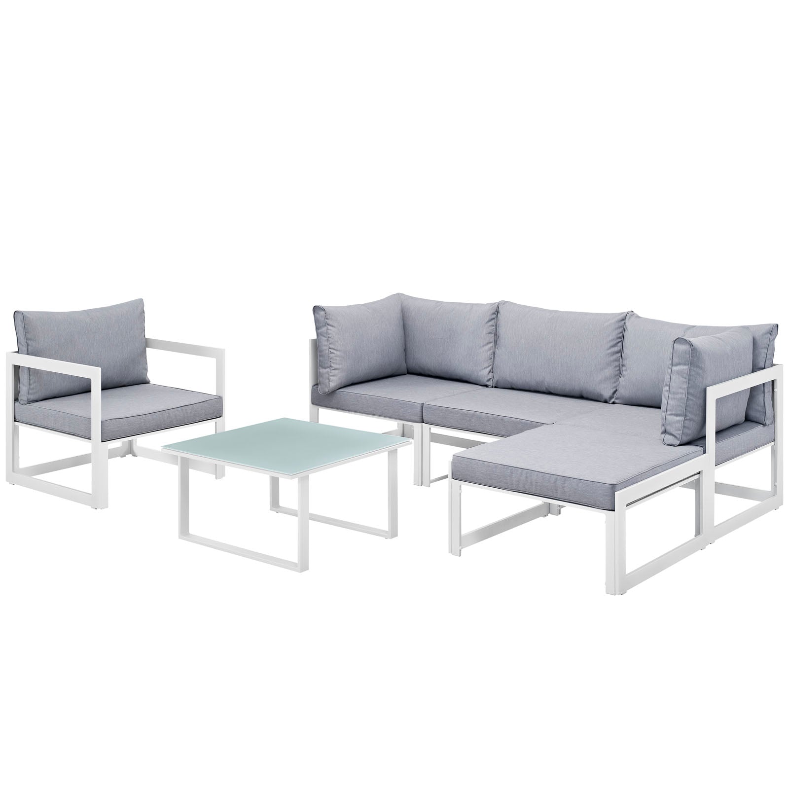 Fortuna 9 Piece Outdoor Patio Sectional Sofa Set