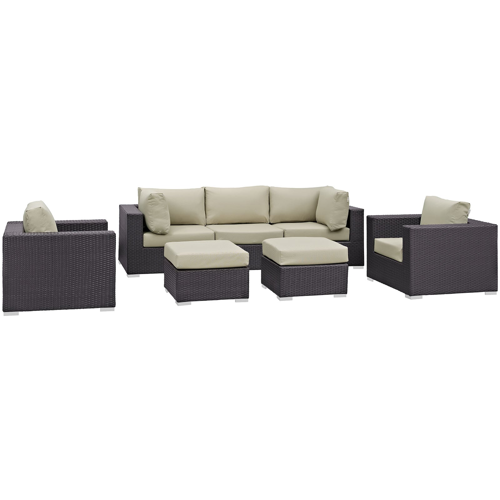 outdoor 7 Piece Outdoor Patio Sectional Set