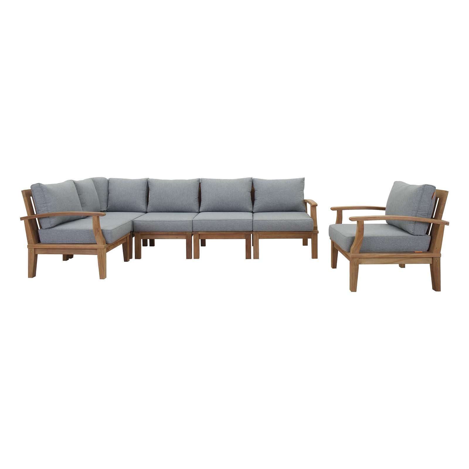 outdoor 6 Piece Outdoor Patio Teak Set
