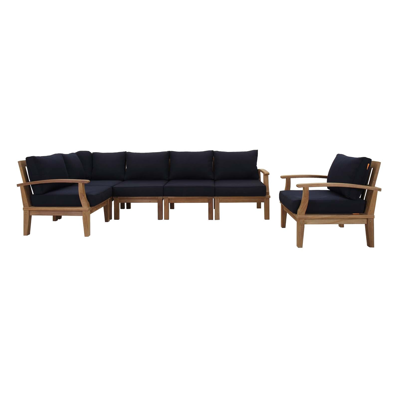 outdoor 6 Piece Outdoor Patio Teak Set