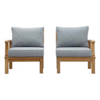 outdoor 2 Piece Outdoor Patio Teak Set