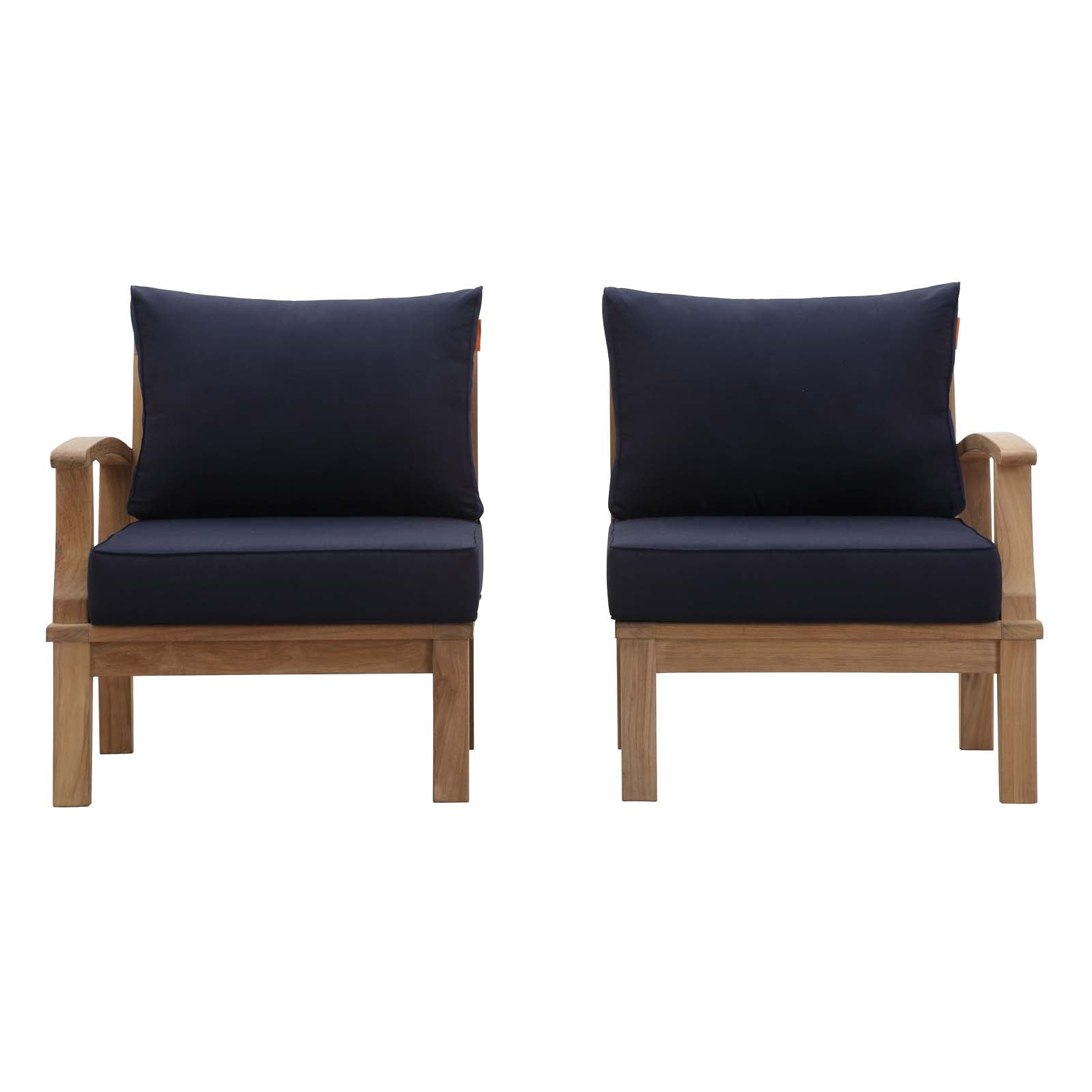 outdoor 2 Piece Outdoor Patio Teak Set
