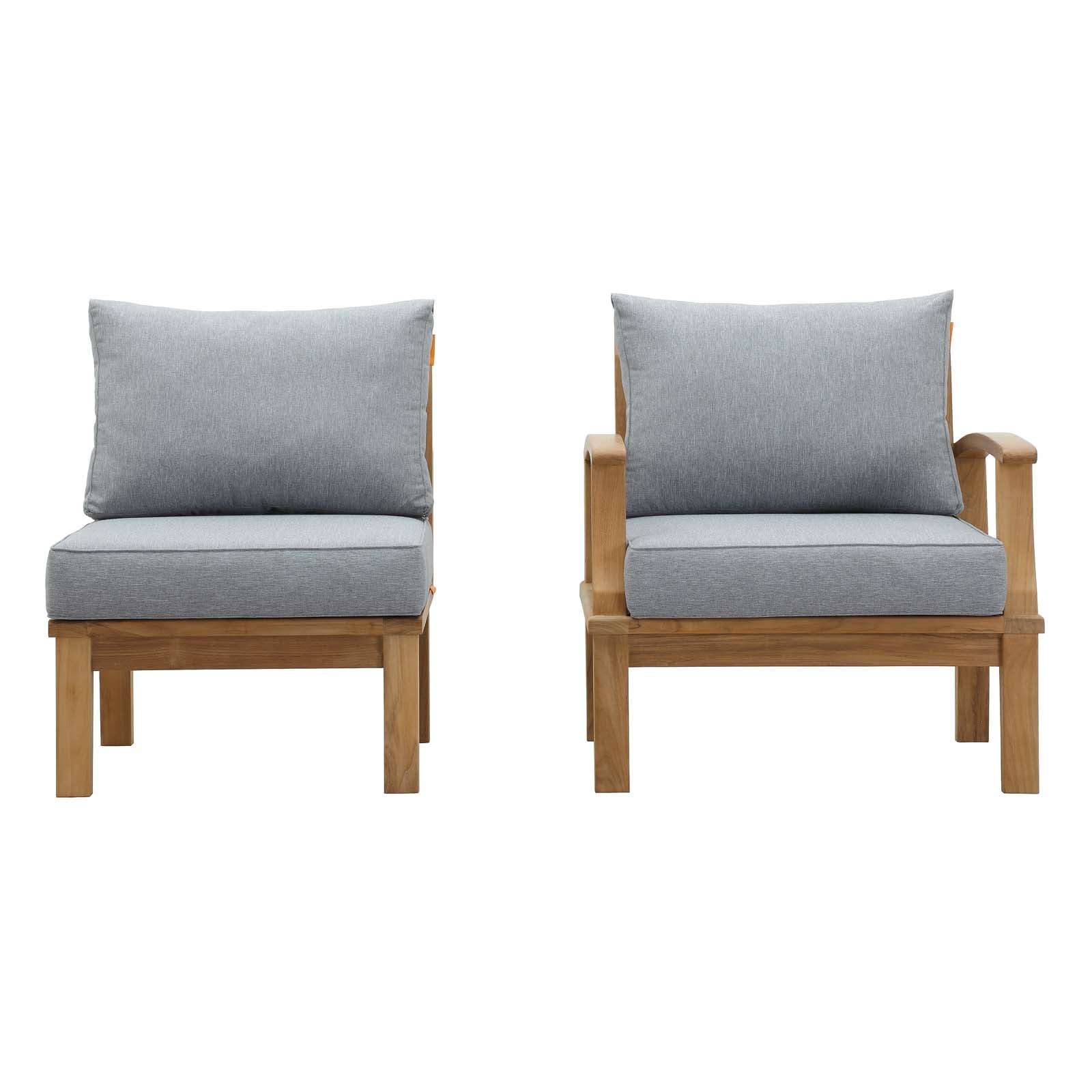 outdoor 2 Piece Outdoor Patio Teak Set