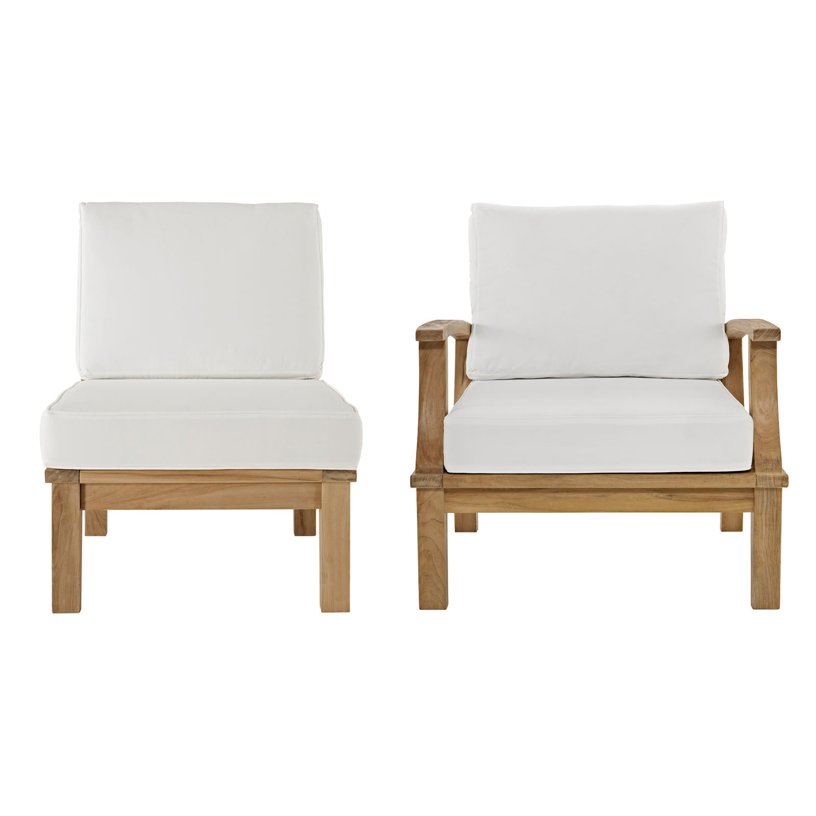 outdoor 2 Piece Outdoor Patio Teak Set