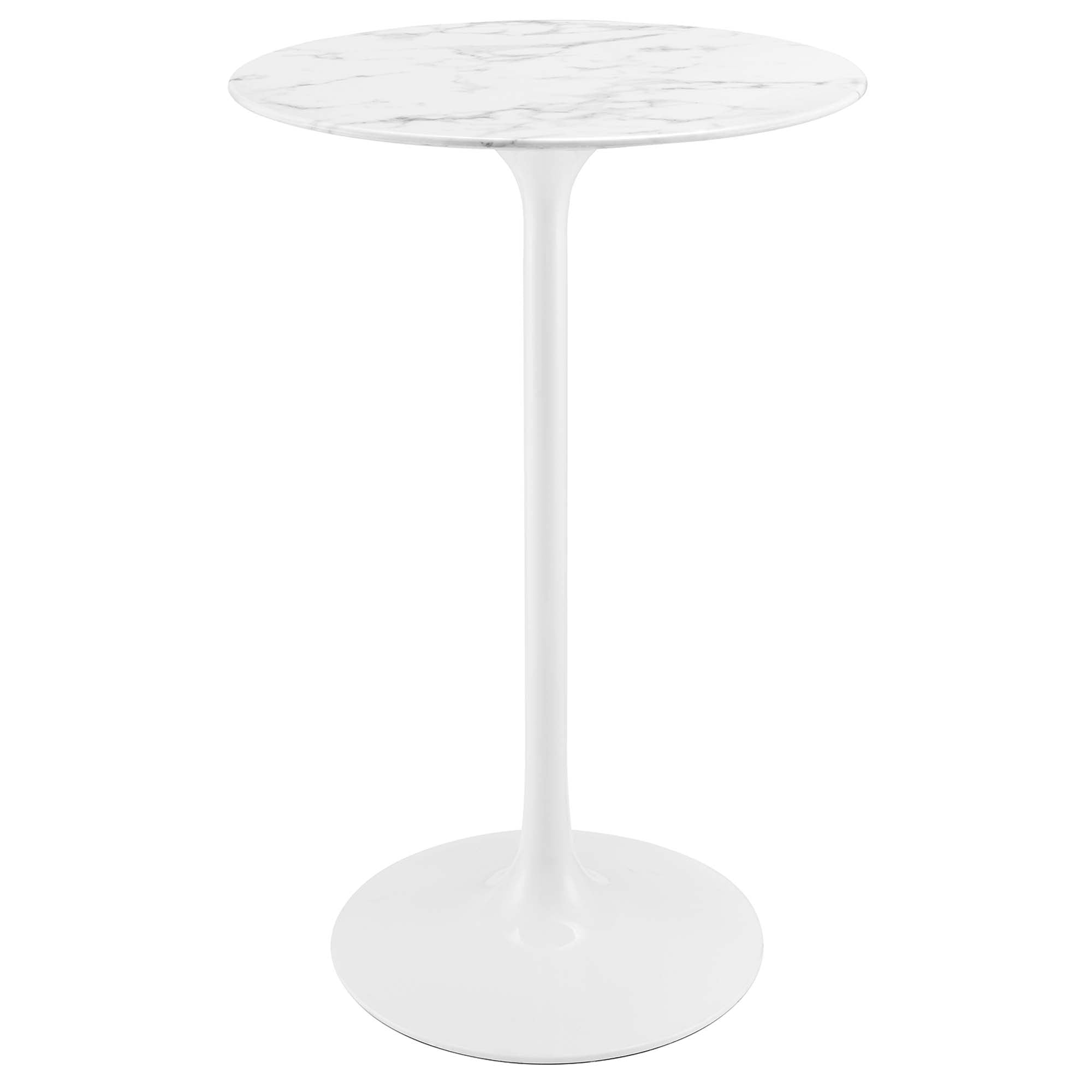 Lippa Round Artificial Marble Bar Table