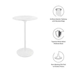 Lippa Round Artificial Marble Bar Table