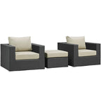 outdoor 3 Piece Outdoor Patio Sunbrella® Sectional Set