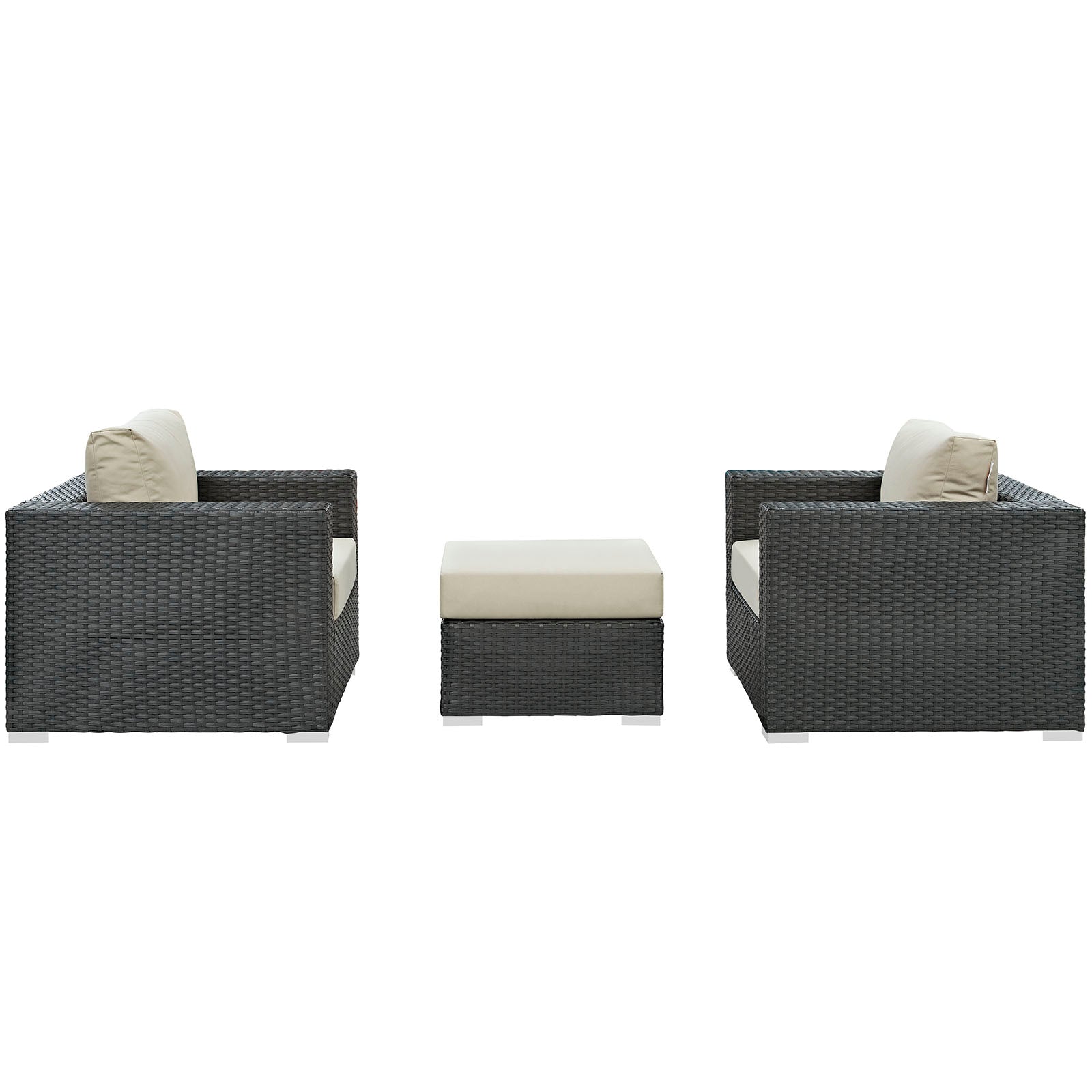 outdoor 3 Piece Outdoor Patio Sunbrella® Sectional Set