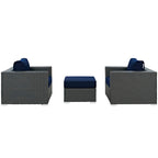 outdoor 3 Piece Outdoor Patio Sunbrella® Sectional Set