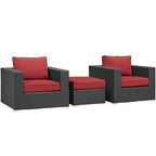 outdoor 3 Piece Outdoor Patio Sunbrella® Sectional Set