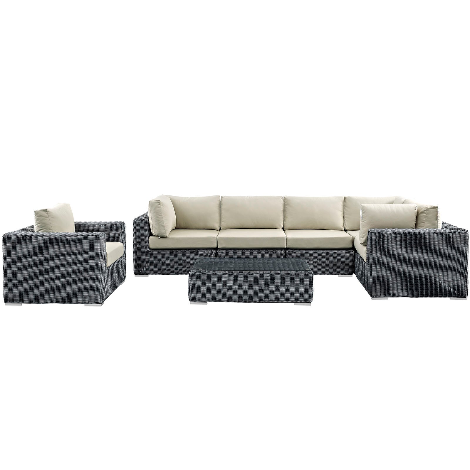Summon 10 Piece Outdoor Patio Sunbrella® Sectional Set