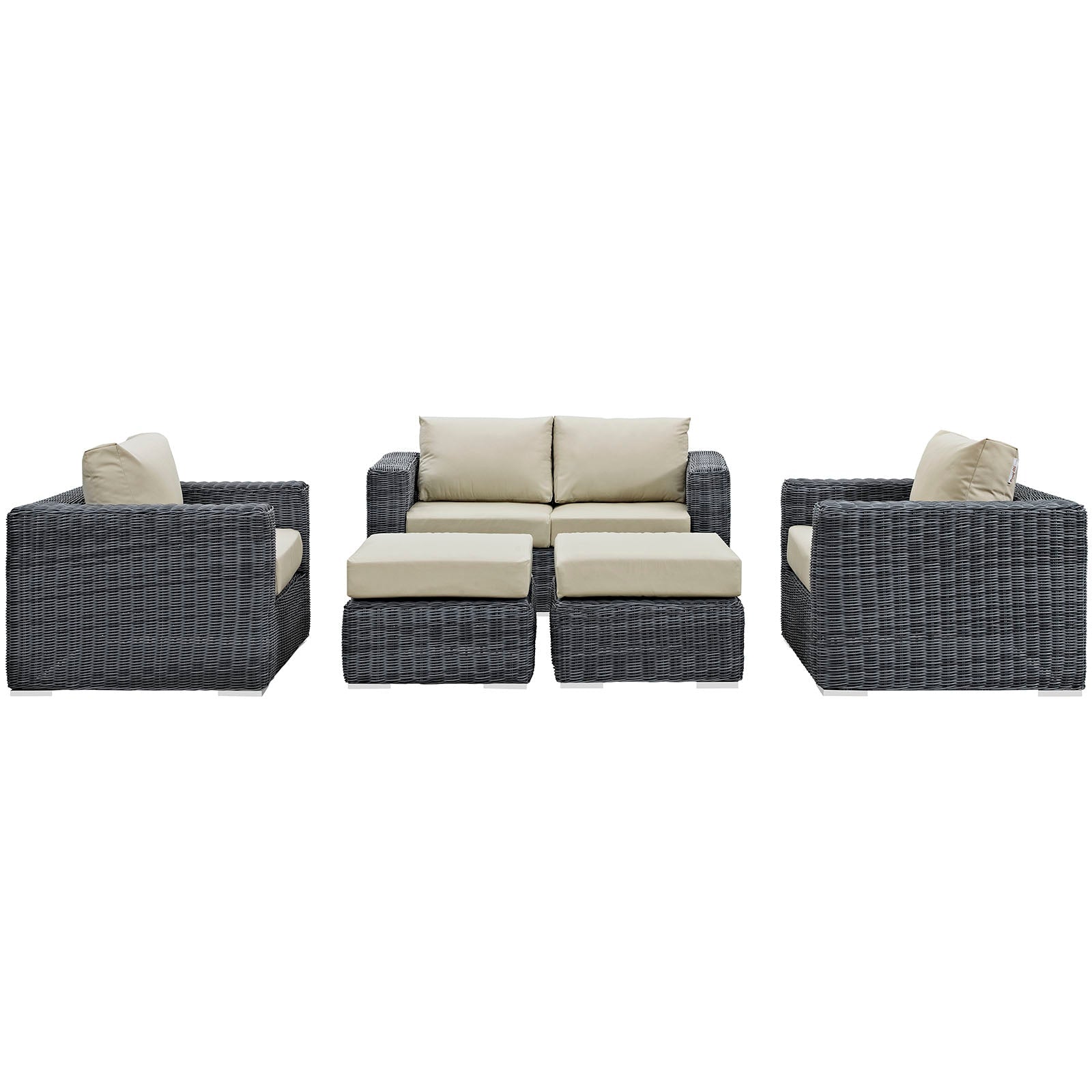 Summon 10 Piece Outdoor Patio Sunbrella® Sectional Set