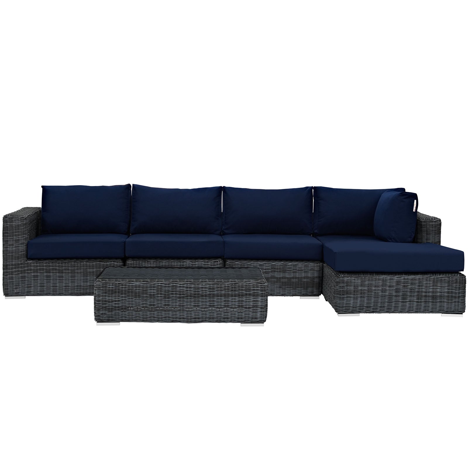 Summon 10 Piece Outdoor Patio Sunbrella® Sectional Set