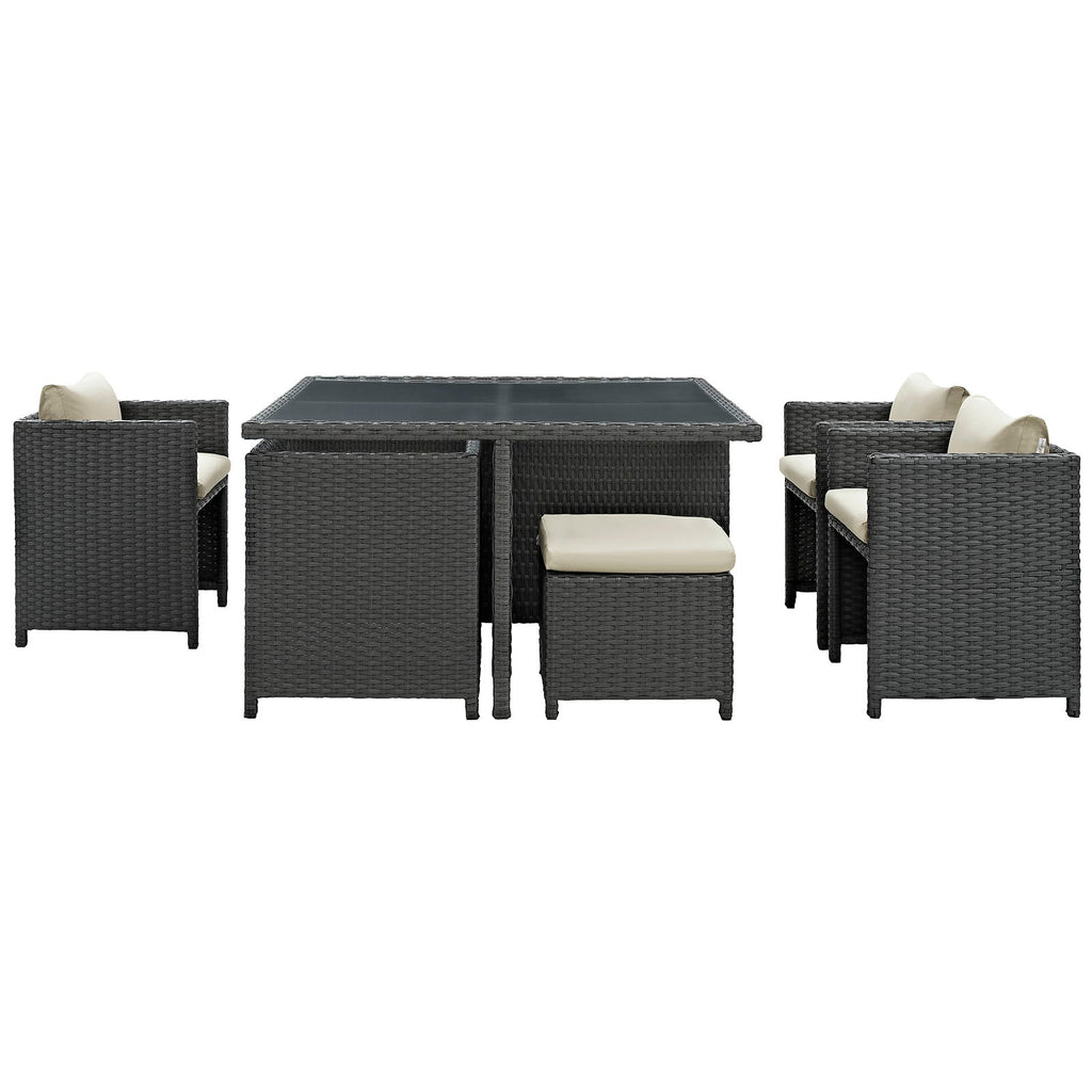 outdoor 9 Piece Outdoor Patio Sunbrella® Dining Set