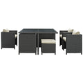 outdoor 9 Piece Outdoor Patio Sunbrella® Dining Set