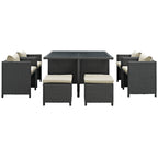 outdoor 9 Piece Outdoor Patio Sunbrella® Dining Set