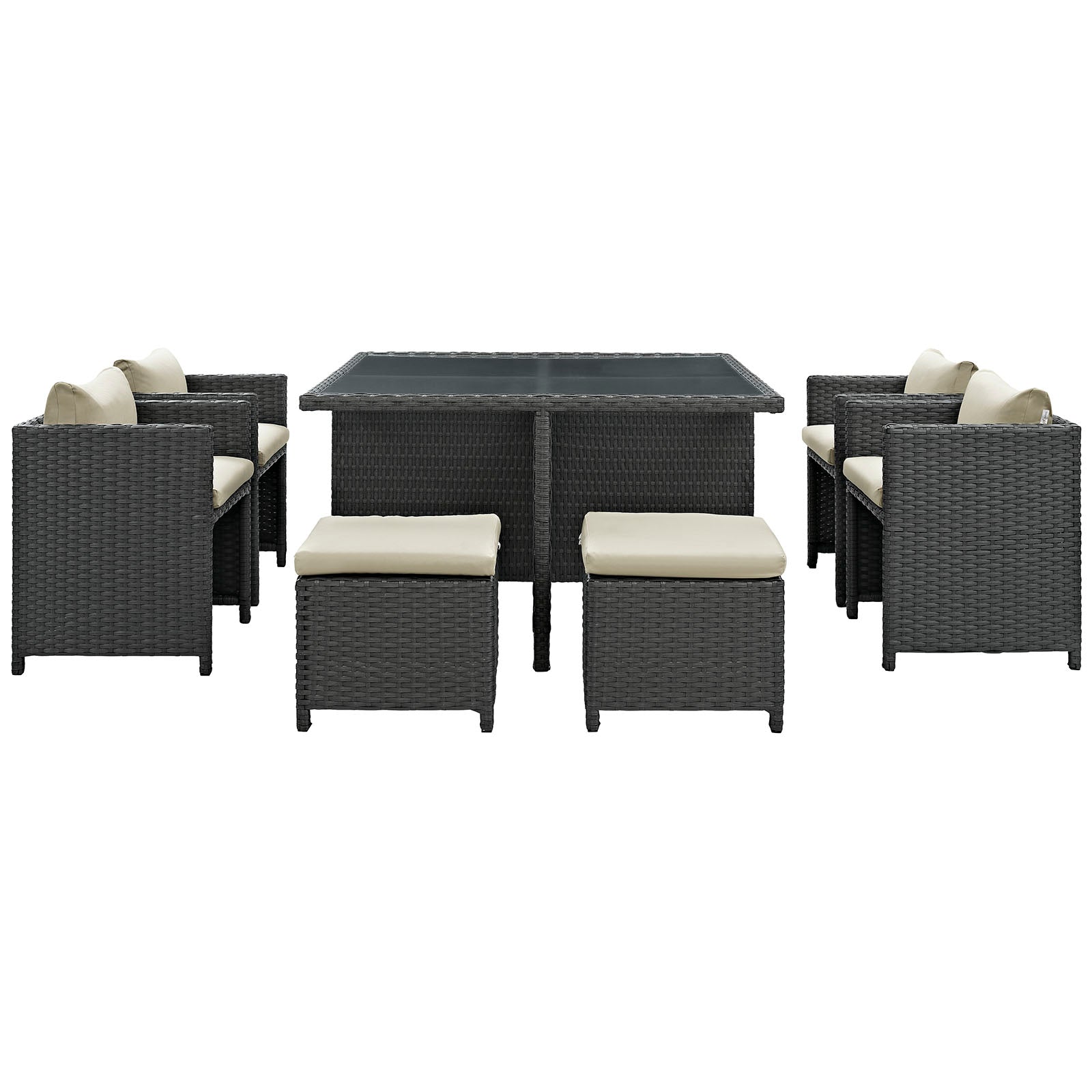 outdoor 9 Piece Outdoor Patio Sunbrella® Dining Set