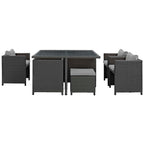 outdoor 9 Piece Outdoor Patio Sunbrella® Dining Set