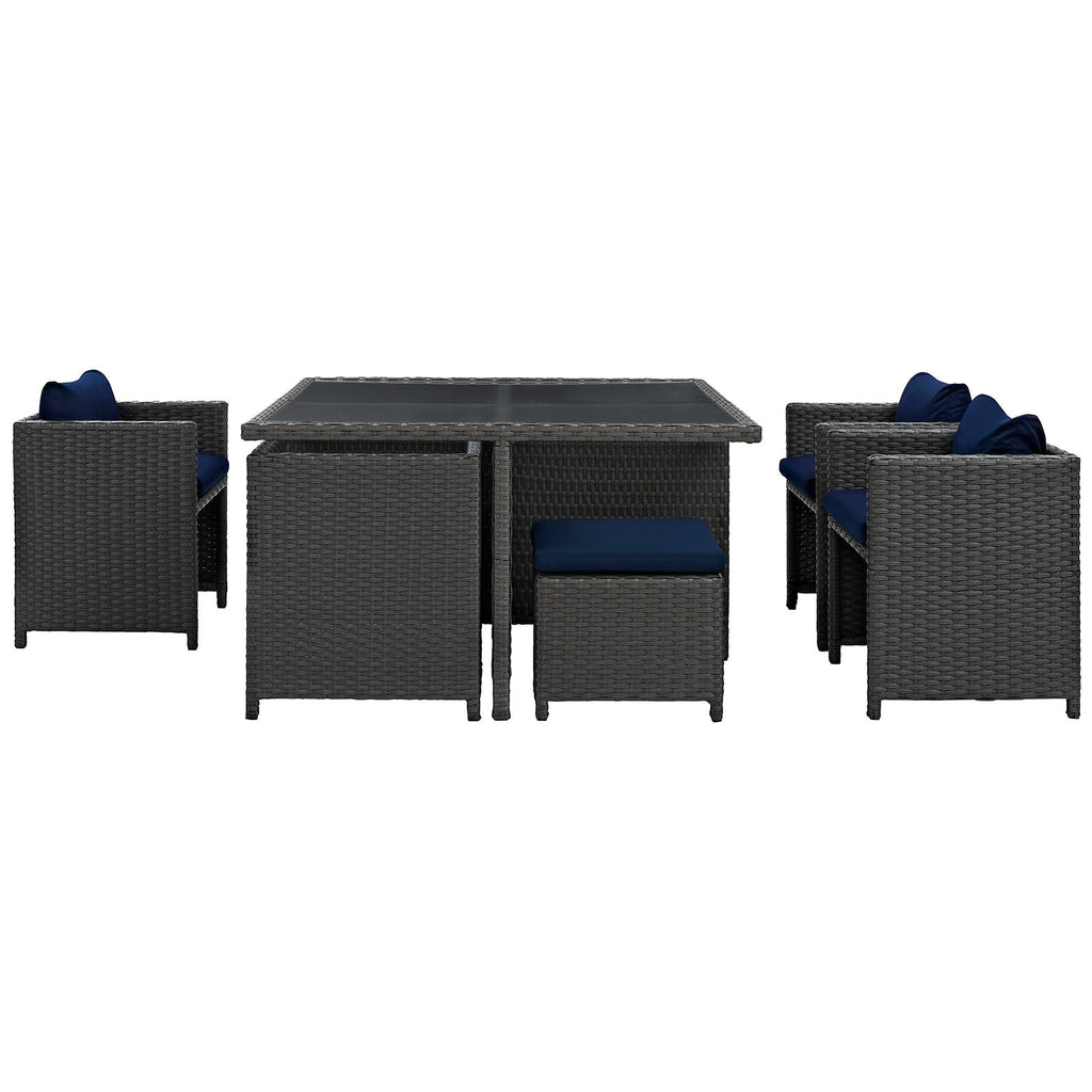 outdoor 9 Piece Outdoor Patio Sunbrella® Dining Set