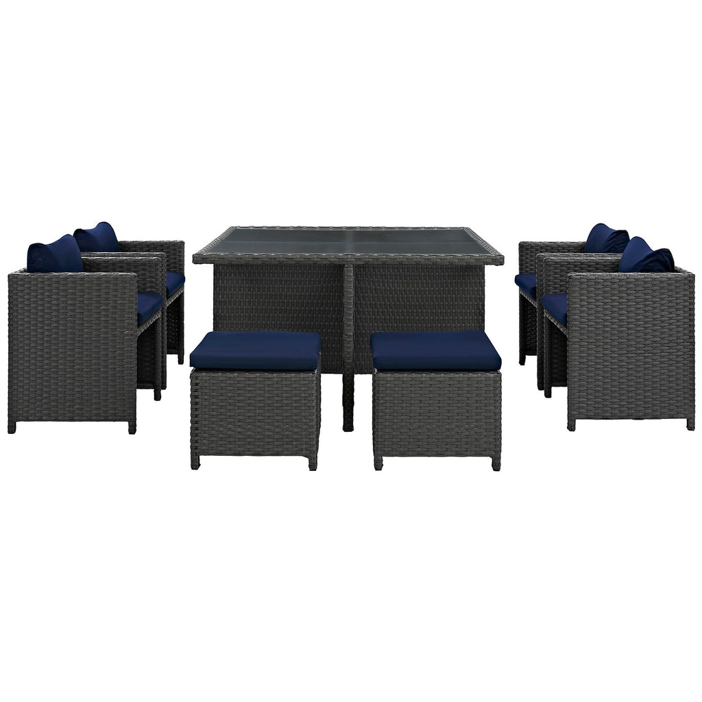 outdoor 9 Piece Outdoor Patio Sunbrella® Dining Set