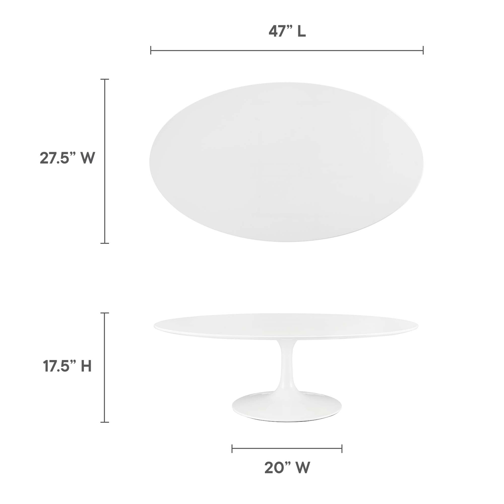 Lippa Oval Wood Coffee Table