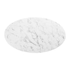 Lippa Oval Artificial Marble Dining Table