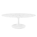 Lippa Oval Artificial Marble Coffee Table