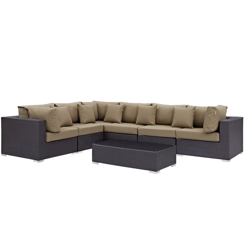 outdoor 7 Piece Outdoor Sectional Set