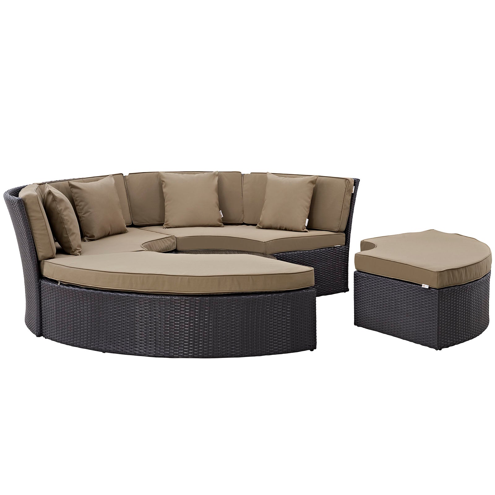 outdoor Circular Outdoor Patio Daybed Set