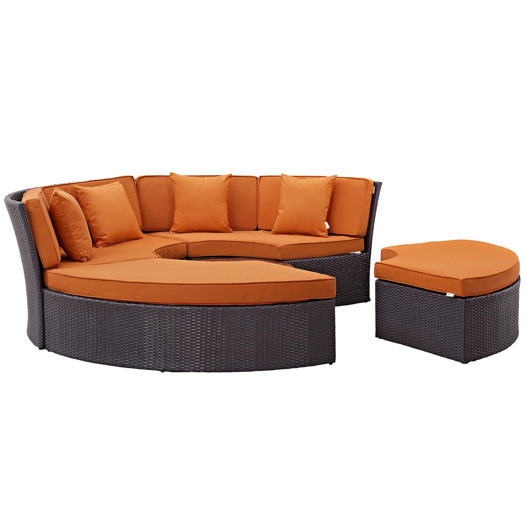 outdoor Circular Outdoor Patio Daybed Set