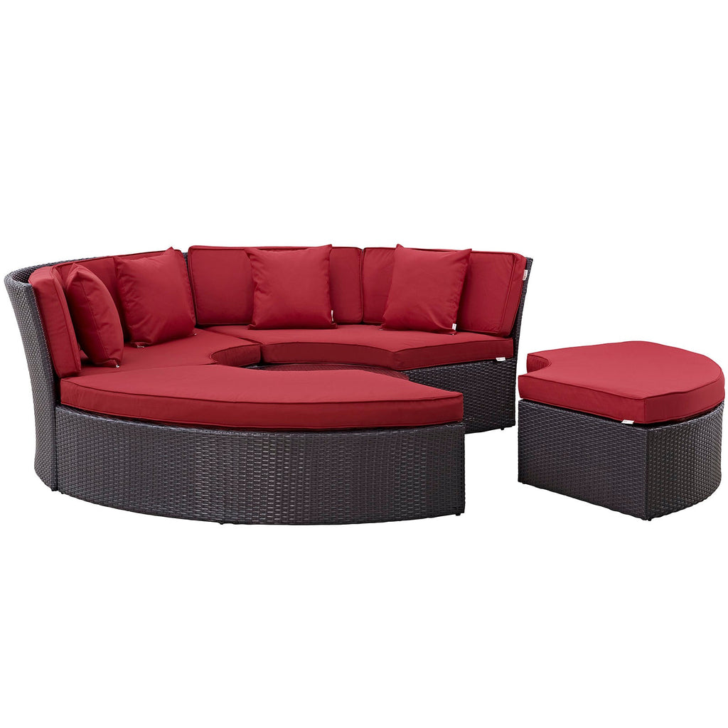 outdoor Circular Outdoor Patio Daybed Set