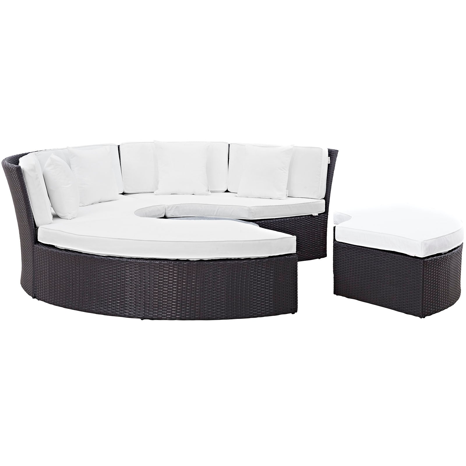 outdoor Circular Outdoor Patio Daybed Set