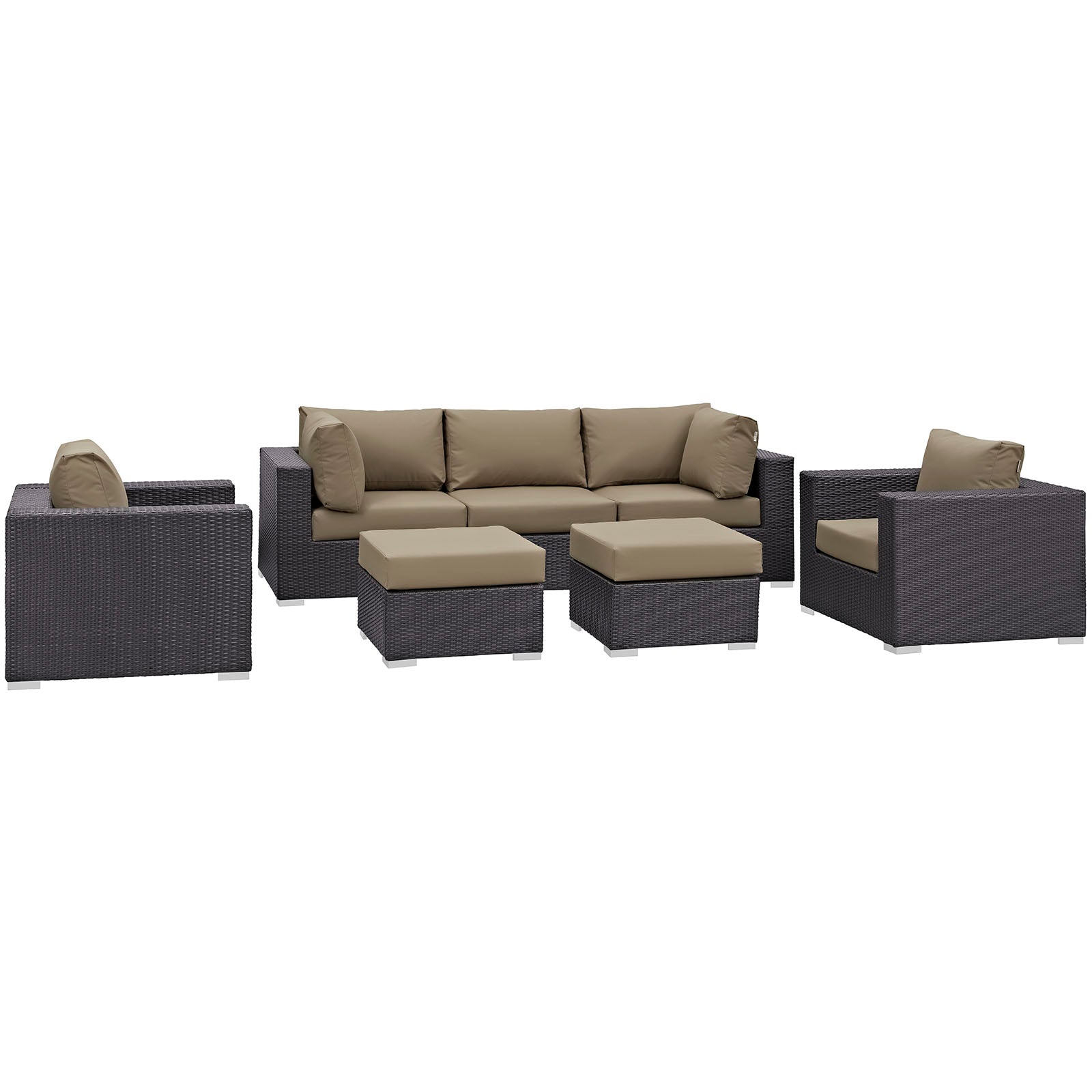 outdoor 7 Piece Outdoor Patio Sectional Set