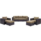 outdoor 7 Piece Outdoor Patio Sectional Set