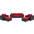 outdoor 7 Piece Outdoor Patio Sectional Set