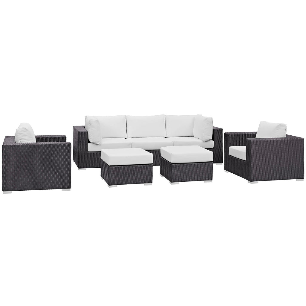 outdoor 7 Piece Outdoor Patio Sectional Set